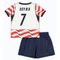 Camiseta Estados Unidos Giovanni Reyna #7 Primera Equipación Replica Mundial 2026 para niños mangas cortas (+ Pantalones cortos)